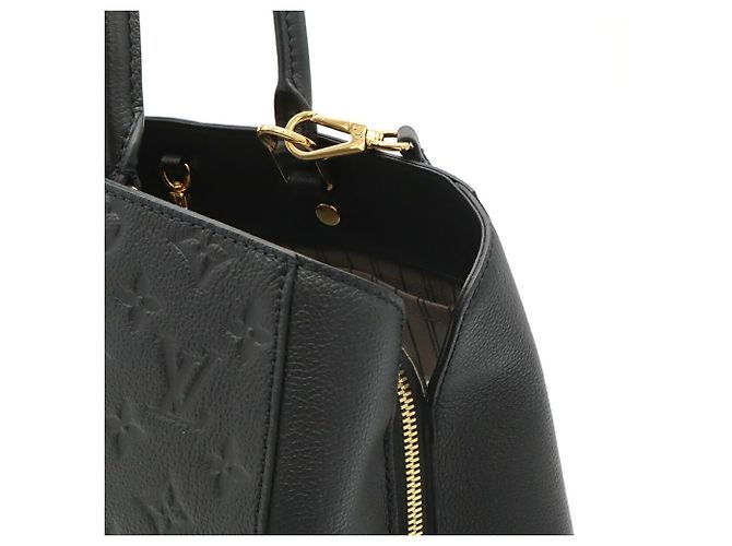 Louis Vuitton Monogram Empreinte Montaigne GM Handtasche Schwarz - Ansicht 9
