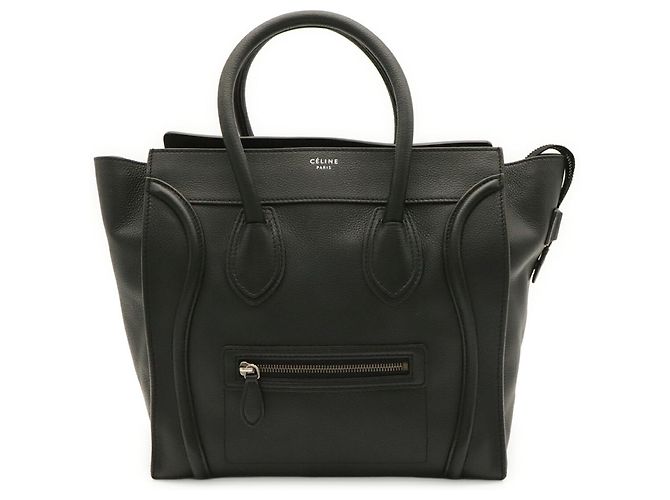 Céline Borsa Tote Celine Luggage Mini Shopper Nero - vista 2