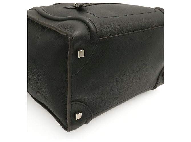 Céline Borsa Tote Celine Luggage Mini Shopper Nero - vista 4