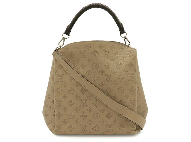 Borsa a tracolla Louis Vuitton Mahina Babylon PM Beige - vista 2