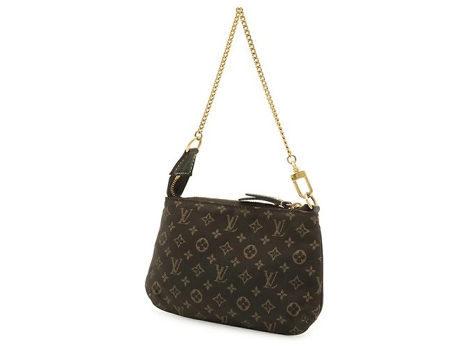 Louis Vuitton Monogram Mini Lin Pochette Accessoires Handtasche Braun Damier ebene - Ansicht 3