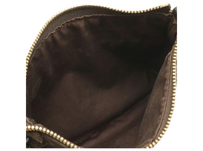 Louis Vuitton Monogram Mini Lin Pochette Accessoires Handtasche Braun Damier ebene - Ansicht 7