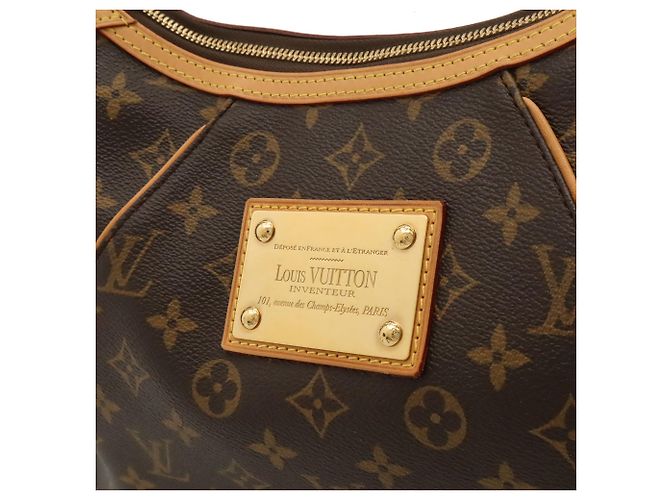 Borsa a tracolla Louis Vuitton Monogram Thames GM Marrone Monogramma - vista 9