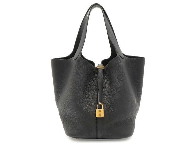 Hermès HERMES Picotin Lock MM Handtasche Tote Bag Schwarz - Ansicht 2