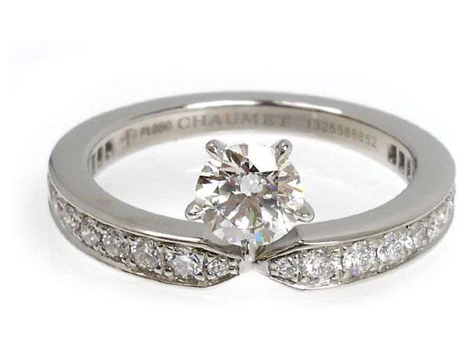 Anello Chaumet Joséphine Éclat Déternité in platino - vista 3