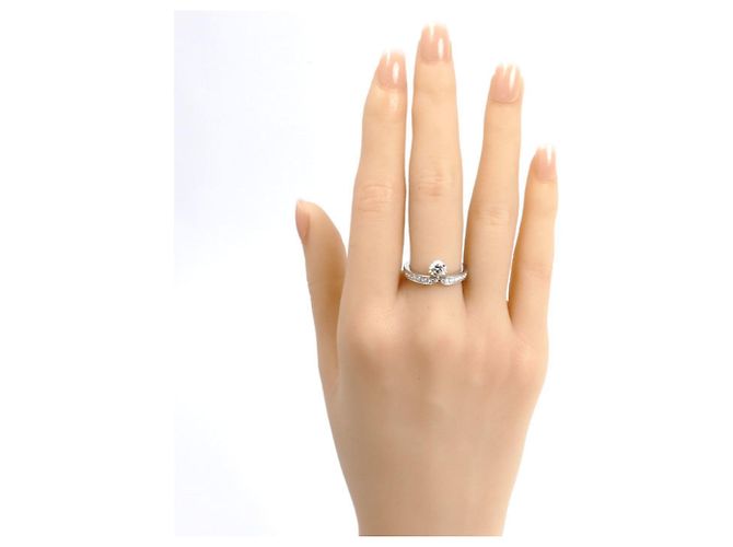 Anello Chaumet Joséphine Éclat Déternité in platino - vista 7