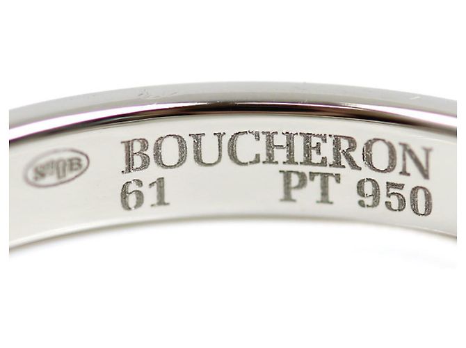 Anello Boucheron Godron in Platino Pt950 - vista 4