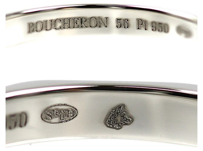 Boucheron Platin Ring Facettiert - Ansicht 5
