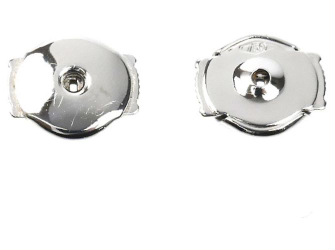 Orecchini Chaumet Josephine Ronde d'Aigret in oro bianco 18K - vista 4