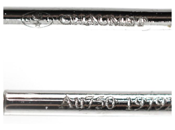 Orecchini Chaumet Josephine Ronde d'Aigret in oro bianco 18K - vista 5