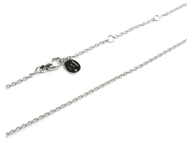 Collana Chaumet in oro bianco 18K con acquamarina e diamante - vista 4