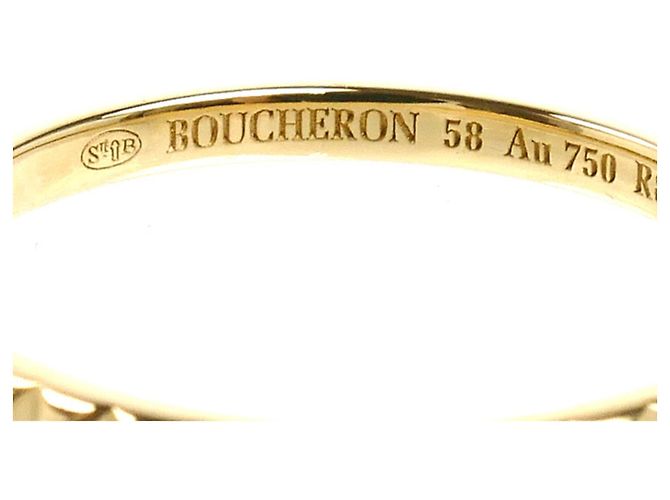 Anello Boucheron Clou de Paris in oro giallo 18K - vista 5