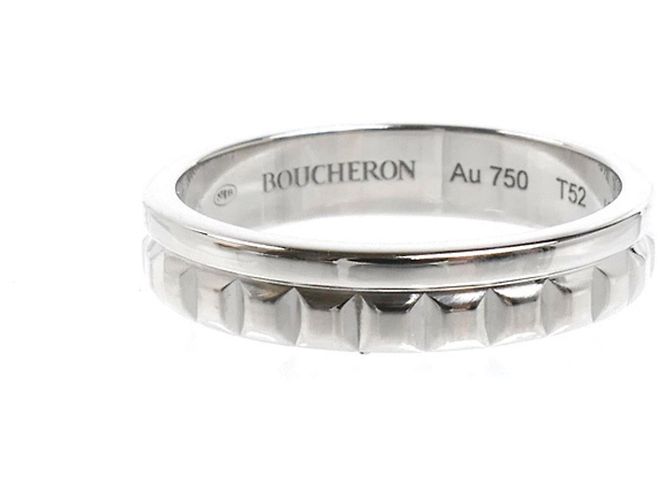 Anel Meia Aliança Boucheron Quatre Radiant em Ouro Branco - vista 3