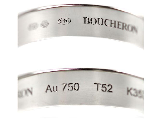 Anel Meia Aliança Boucheron Quatre Radiant em Ouro Branco - vista 5