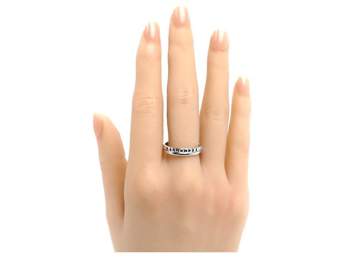 Boucheron 18K White Gold Quatre Radiant Band Ring - view 7