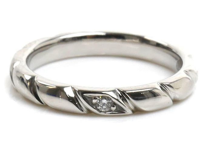 Anello Chaumet Torsade in Platino 950 e Diamanti - vista 2