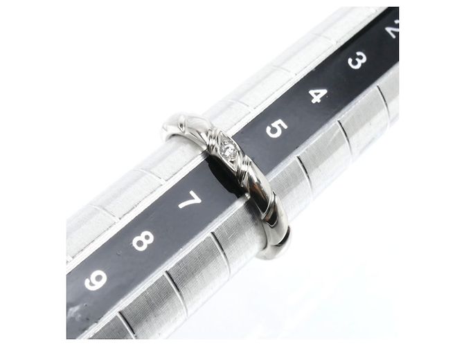 Anello Chaumet Torsade in Platino 950 e Diamanti - vista 5