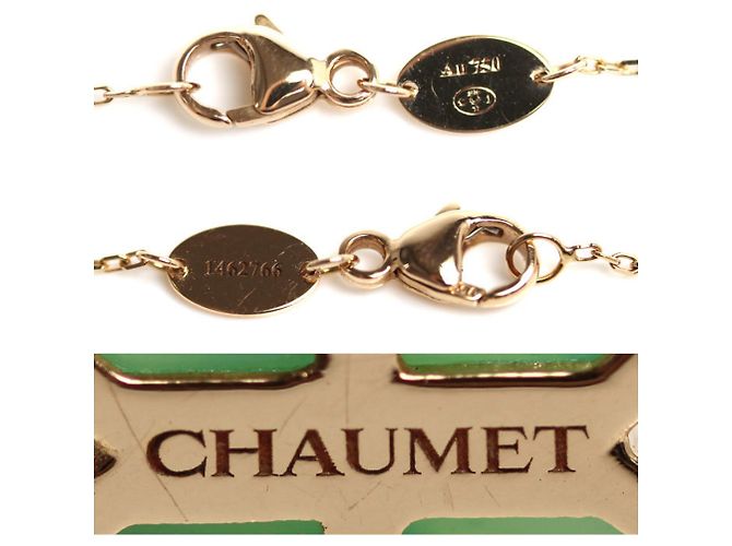 Collana Chaumet in oro rosa 18K con diamante - vista 5