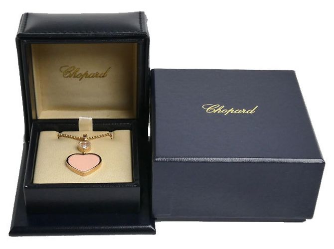 Collar Happy Heart Chopard en oro rosa 18K - vista 7