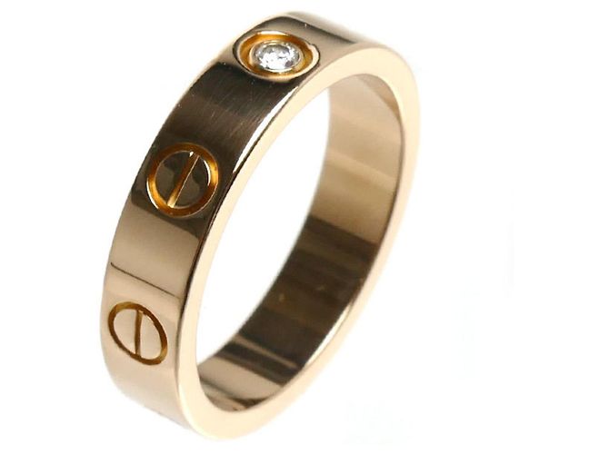 Anello Cartier Mini Love in oro rosa 18K - vista 2