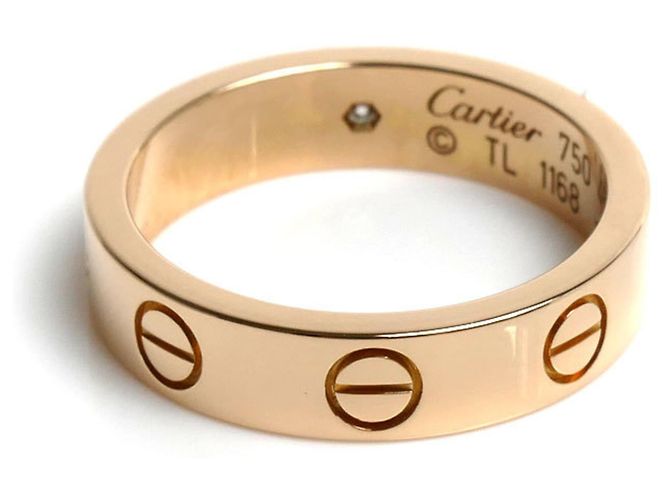 Anello Cartier Mini Love in oro rosa 18K - vista 4