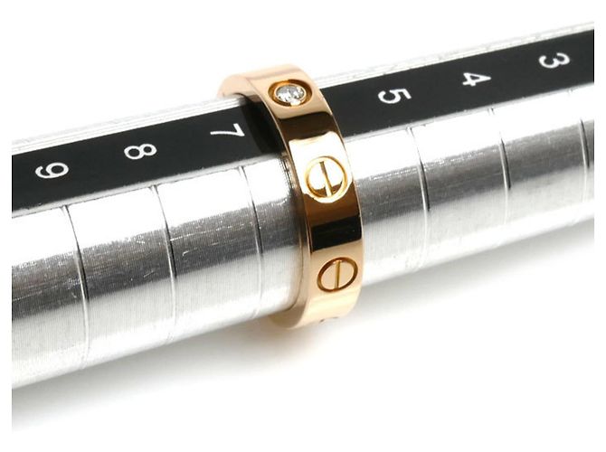Anello Cartier Mini Love in oro rosa 18K - vista 6