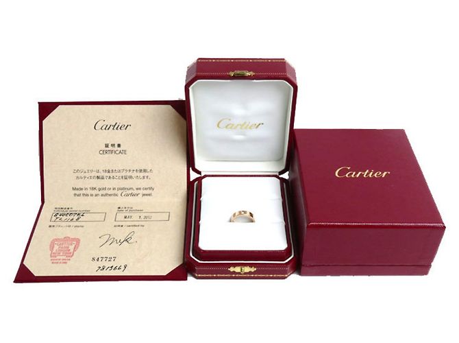 Anello Cartier Mini Love in oro rosa 18K - vista 8