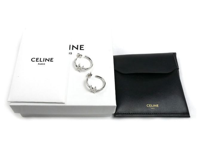 Céline Celine Asymmetrische Triomphe Creolen aus Messing - Ansicht 6