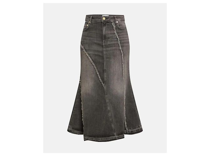 Ganni Denim Maxirock Schwarz - Ansicht 2