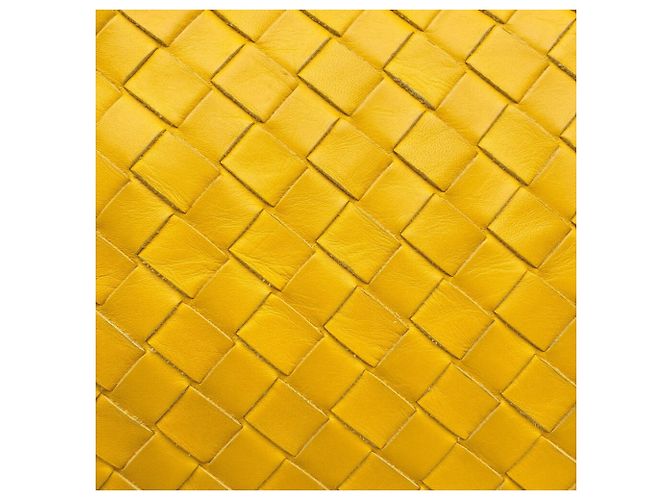 Borsa a tracolla Bottega Veneta gialla Giallo - vista 10