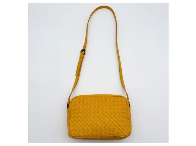 Borsa a tracolla Bottega Veneta gialla Giallo - vista 7