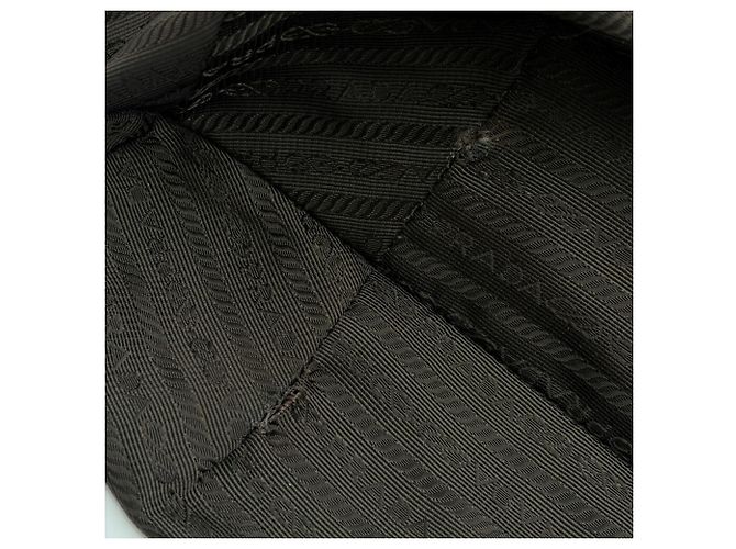 Borsa a tracolla Prada Tessuto Cachi Marrone scuro - vista 19