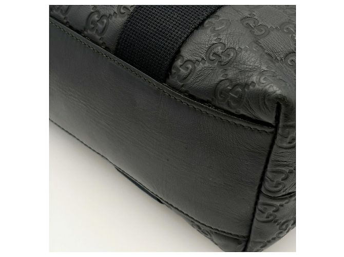 Bolso Tote Gucci Guccissima Sherry en cuero negro - vista 12