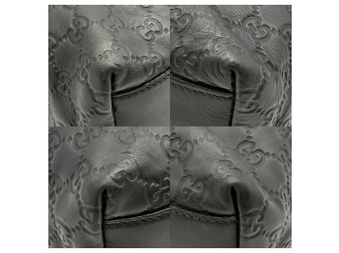 Bolso Tote Gucci Guccissima Sherry en cuero negro - vista 14