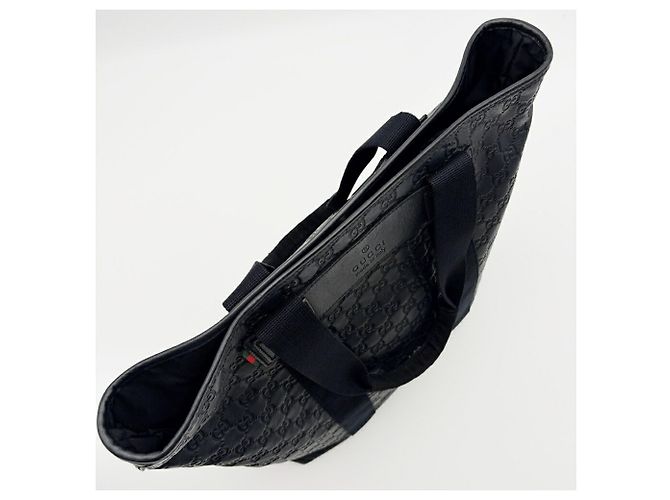 Bolso Tote Gucci Guccissima Sherry en cuero negro - vista 15
