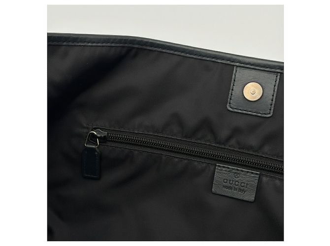 Bolso Tote Gucci Guccissima Sherry en cuero negro - vista 17