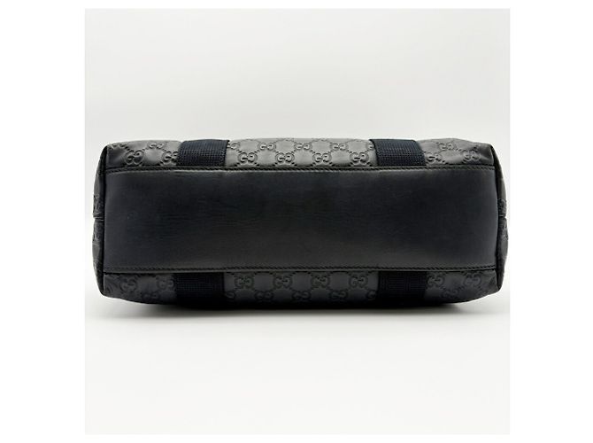 Bolso Tote Gucci Guccissima Sherry en cuero negro - vista 6
