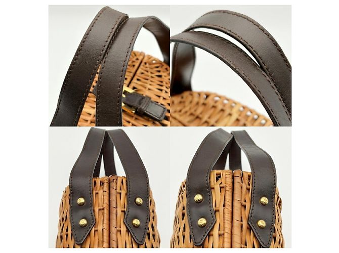 Fendi Zucca Korbtasche Braun Dunkelbraun - Ansicht 11