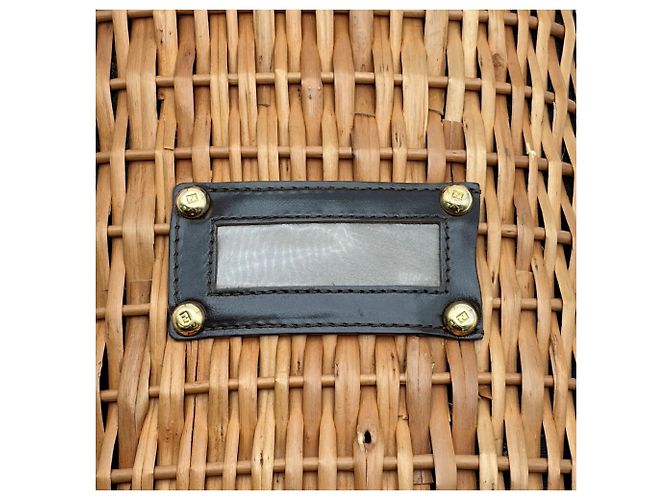 Fendi Zucca Korbtasche Braun Dunkelbraun - Ansicht 14