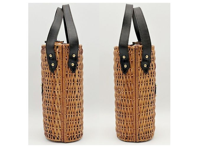 Fendi Zucca Korbtasche Braun Dunkelbraun - Ansicht 5
