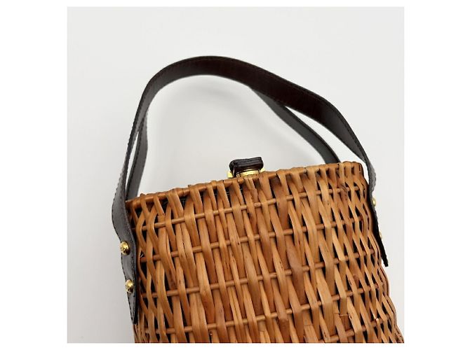 Fendi Zucca Korbtasche Braun Dunkelbraun - Ansicht 8