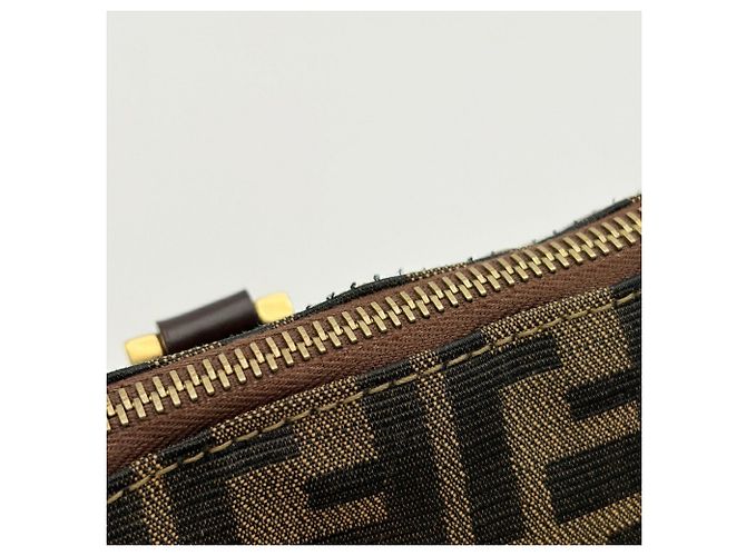Borsa a tracolla Fendi Zucca Marrone - vista 12
