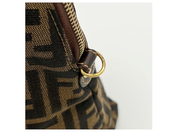 Borsa a tracolla Fendi Zucca Marrone - vista 13