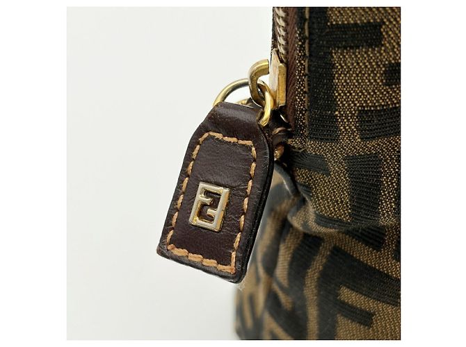 Borsa a tracolla Fendi Zucca Marrone - vista 14