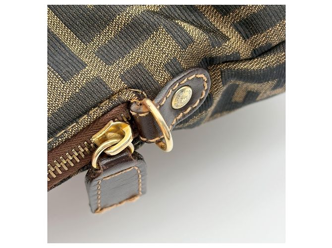 Borsa a tracolla Fendi Zucca Marrone - vista 15