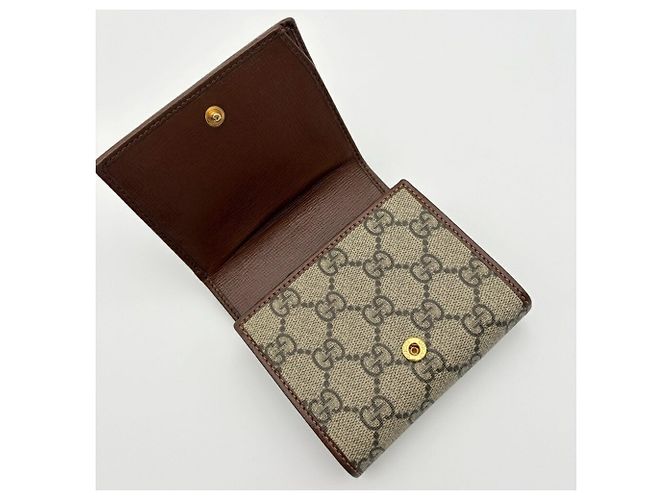 Cartera bi-fold Gucci - Horsebit 1955 Castaño Beige - vista 10