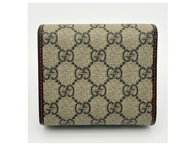 Cartera bi-fold Gucci - Horsebit 1955 Castaño Beige - vista 2