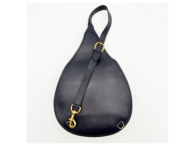 Borsa a tracolla/sling Gucci Horsebit in camoscio Blu navy - vista 3