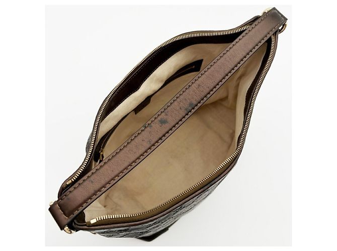 Borsa a tracolla Gucci in pelle bronzo - vista 15