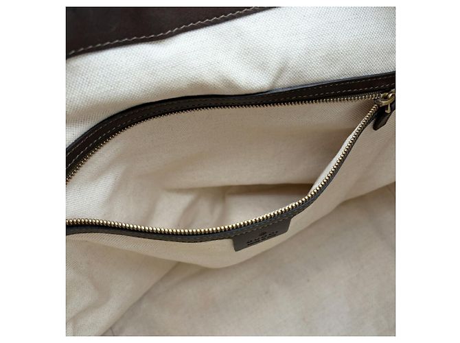 Borsa a tracolla Gucci in pelle bronzo - vista 16